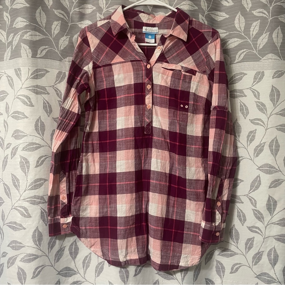 Women’s Plaid Button Up Outdoors Shirt